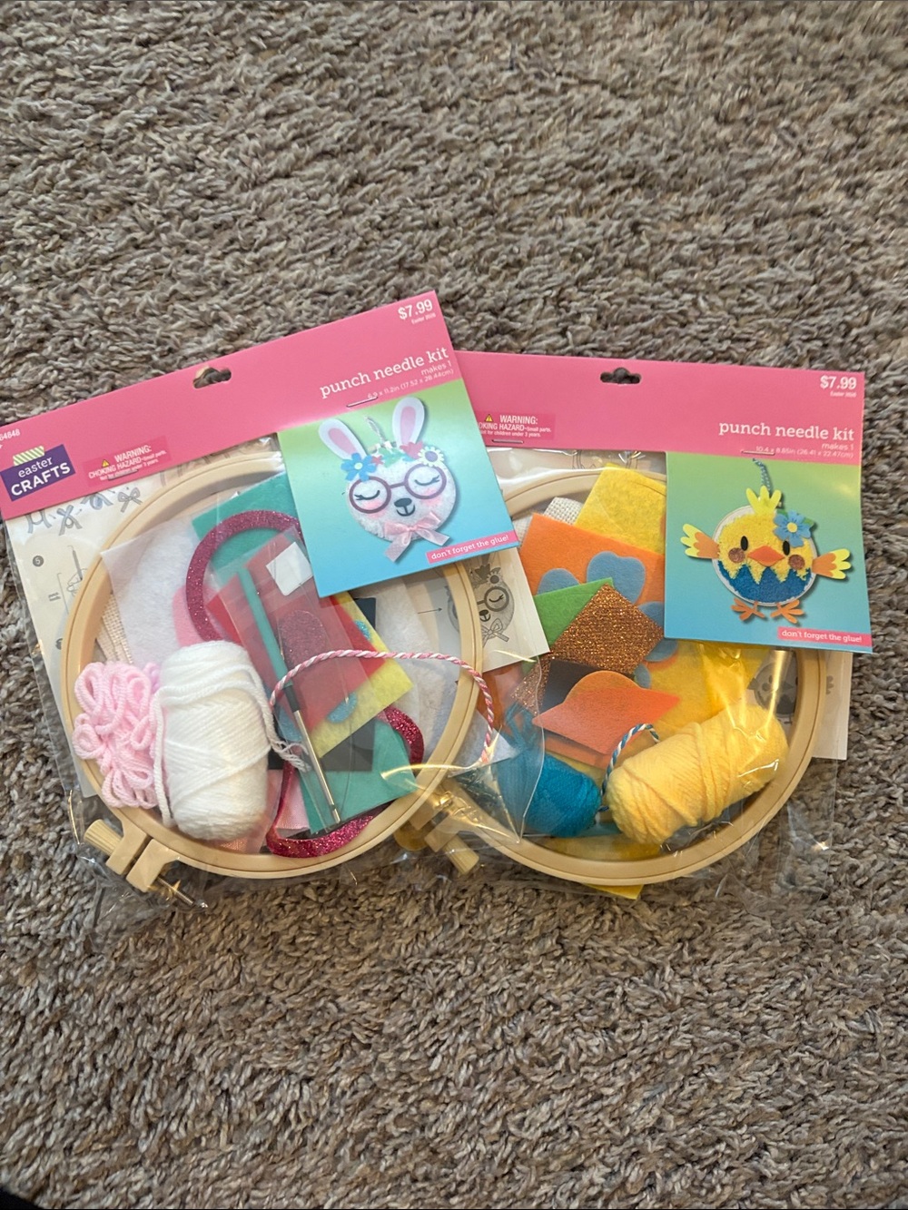2 Punch Needle Kits | Bunny & Chick | Hobby Lobby Crafts